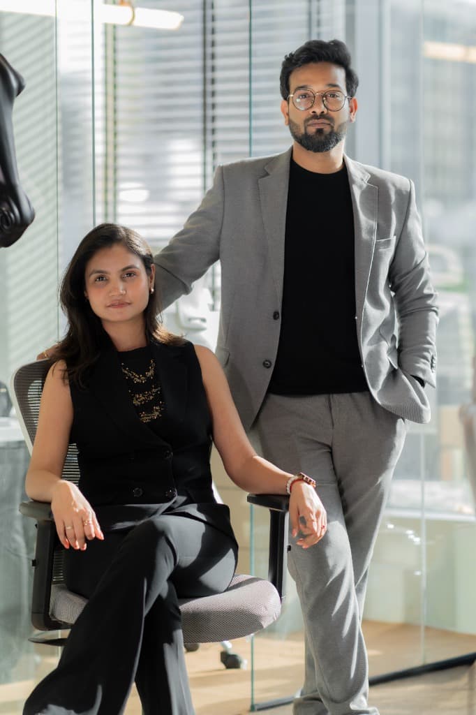 Founders of Kraftline - Prem Varma and Vishakha Borgaonkar