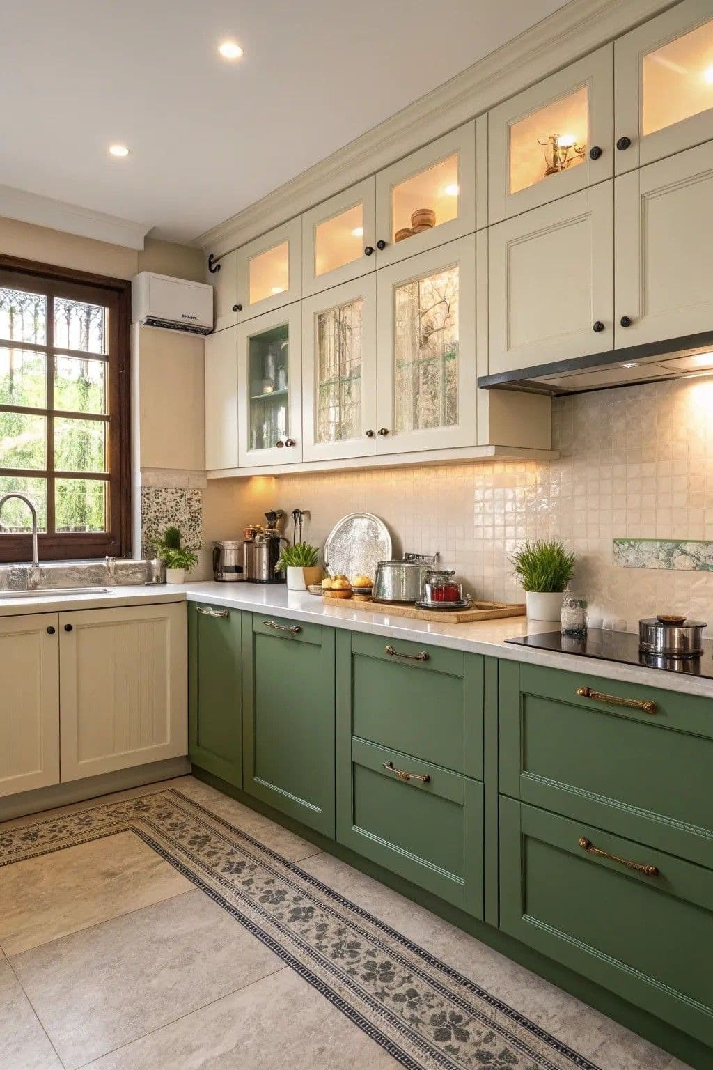Exclusive grouted membrane kitchen with intricate detailing, Kraftline